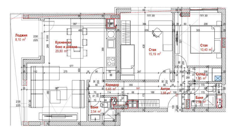 Продава 3-СТАЕН, гр. София, Овча купел, снимка 13 - Aпартаменти - 48813991