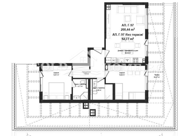 For Sale  2 bedroom Plovdiv , Gagarin , 87 sq.m | 56686064 - image [13]