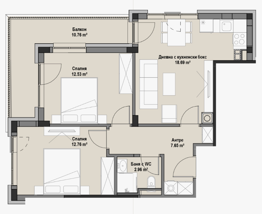 Продава 3-СТАЕН, гр. София, Витоша, снимка 3 - Апартаменти - 52627434