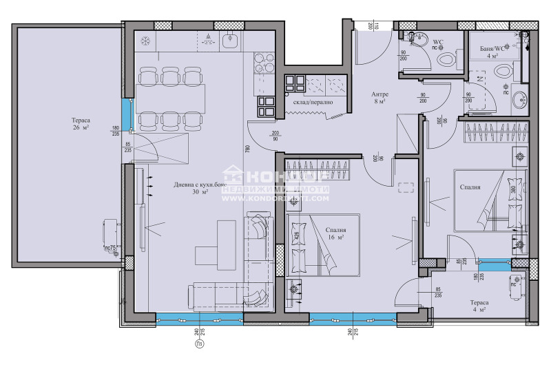 For Sale  2 bedroom Plovdiv , Vastanicheski , 129 sq.m | 25276648 - image [4]