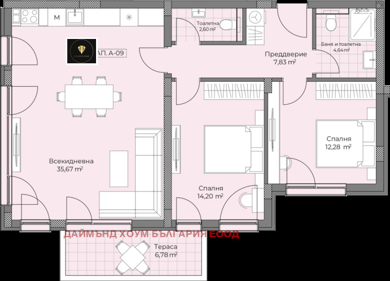 En venta  2 dormitorios Plovdiv , Ostromila , 116 metros cuadrados | 62831262 - imagen [2]