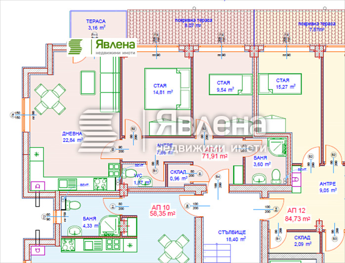 Продава 3-СТАЕН, гр. София, Овча купел, снимка 4 - Aпартаменти - 49564441