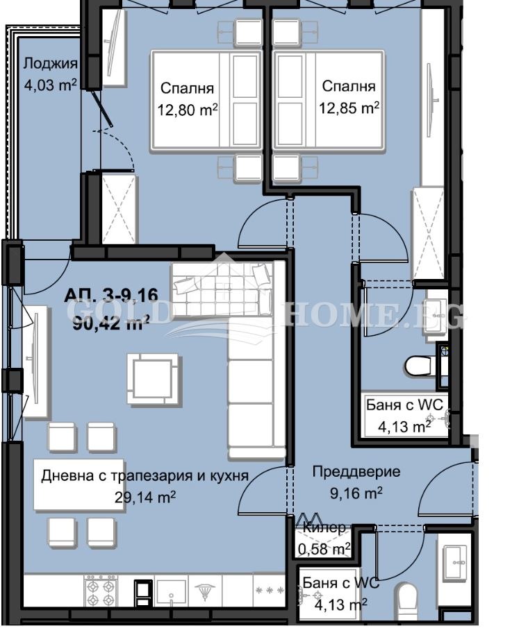 Продава 3-СТАЕН, гр. Пловдив, Христо Смирненски, снимка 3 - Апартаменти - 54302169