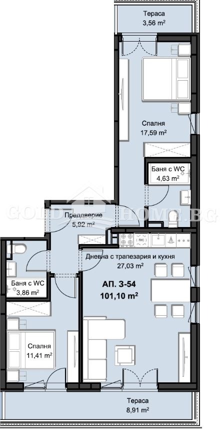 Продава 3-СТАЕН, гр. Пловдив, Христо Смирненски, снимка 8 - Апартаменти - 54302169