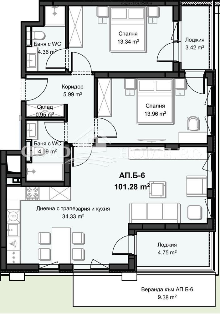 Продава 3-СТАЕН, гр. Пловдив, Христо Смирненски, снимка 4 - Апартаменти - 54302169