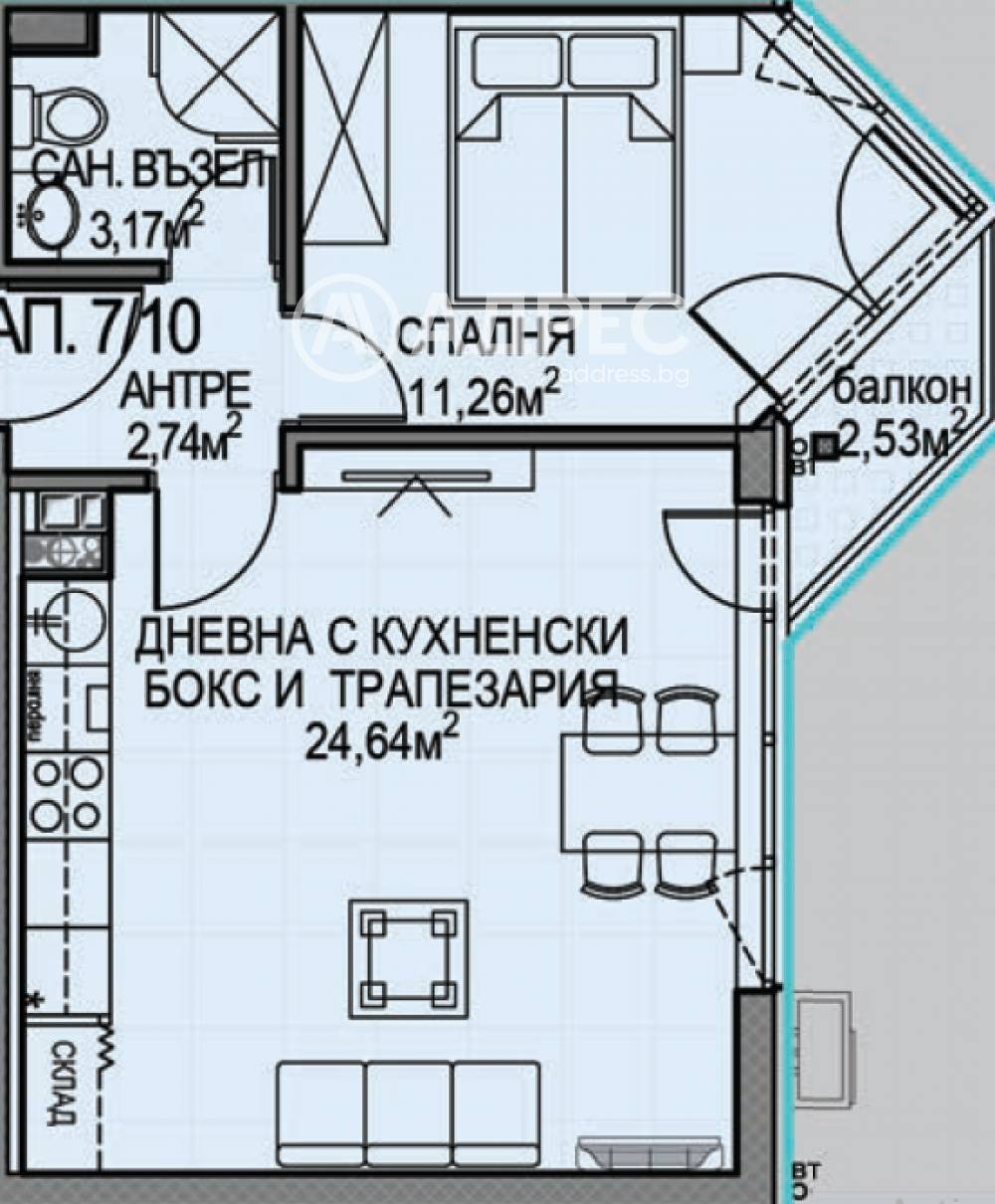 Продава 2-СТАЕН, гр. София, Обеля 2, снимка 4 - Апартаменти - 54042011