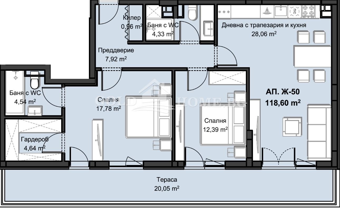 Продава 3-СТАЕН, гр. Пловдив, Христо Смирненски, снимка 11 - Апартаменти - 54302169