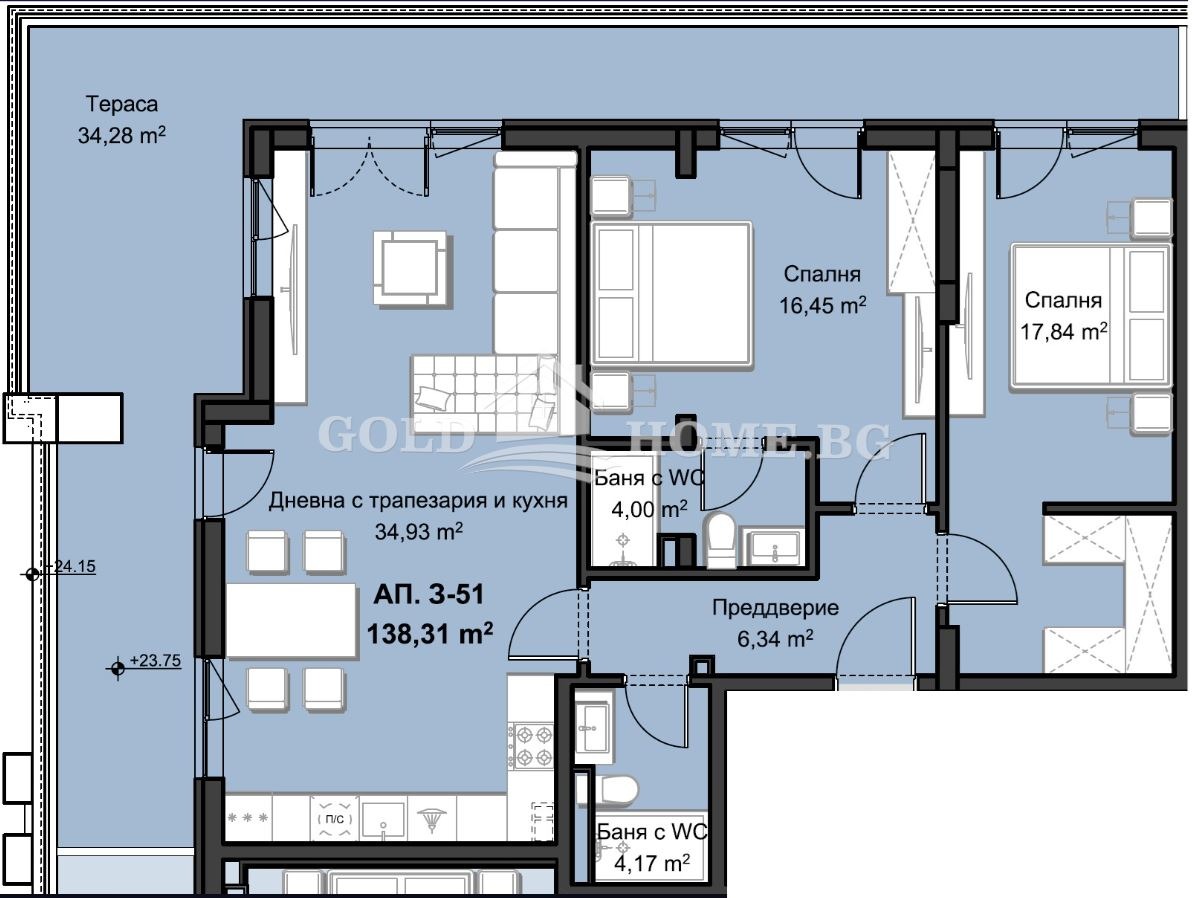 Продава 3-СТАЕН, гр. Пловдив, Христо Смирненски, снимка 12 - Апартаменти - 54302169