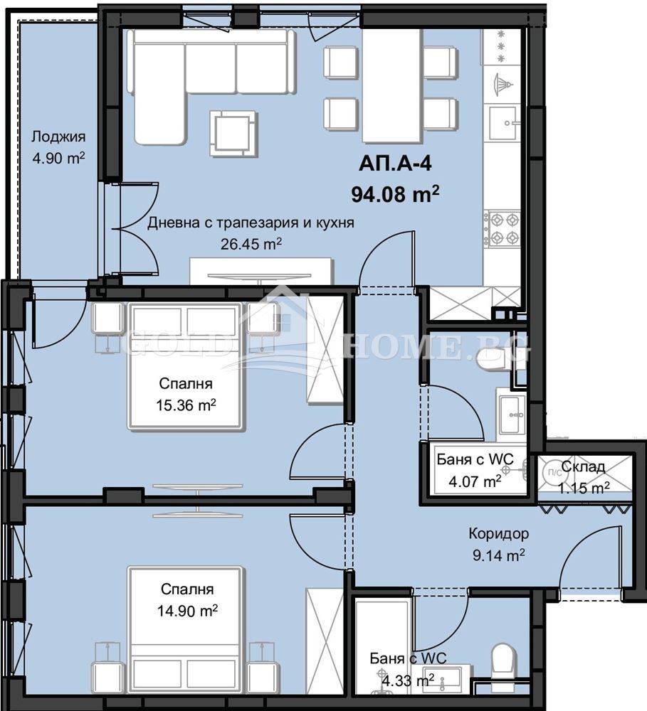 Продава 3-СТАЕН, гр. Пловдив, Христо Смирненски, снимка 2 - Апартаменти - 54302169