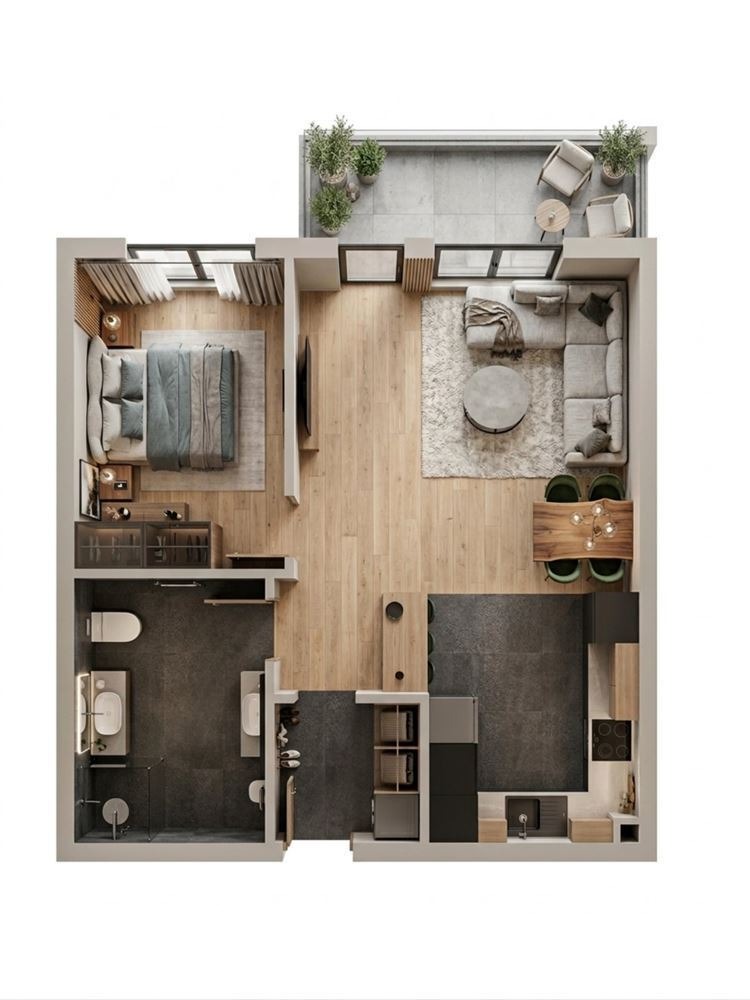 Продава 1-СТАЕН, гр. София, Банишора, снимка 12 - Апартаменти - 54289373