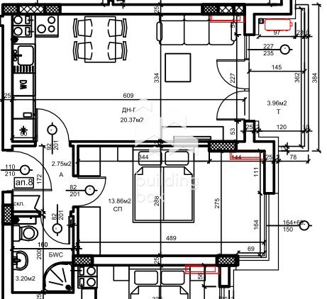 Na prodej  1 ložnice Plovdiv , Christo Smirnenski , 64 m2 | 98940284 - obraz [5]
