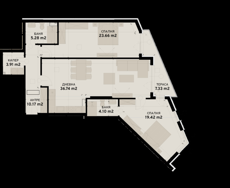 Продава 4-СТАЕН, гр. София, Овча купел 2, снимка 1 - Aпартаменти - 47436245