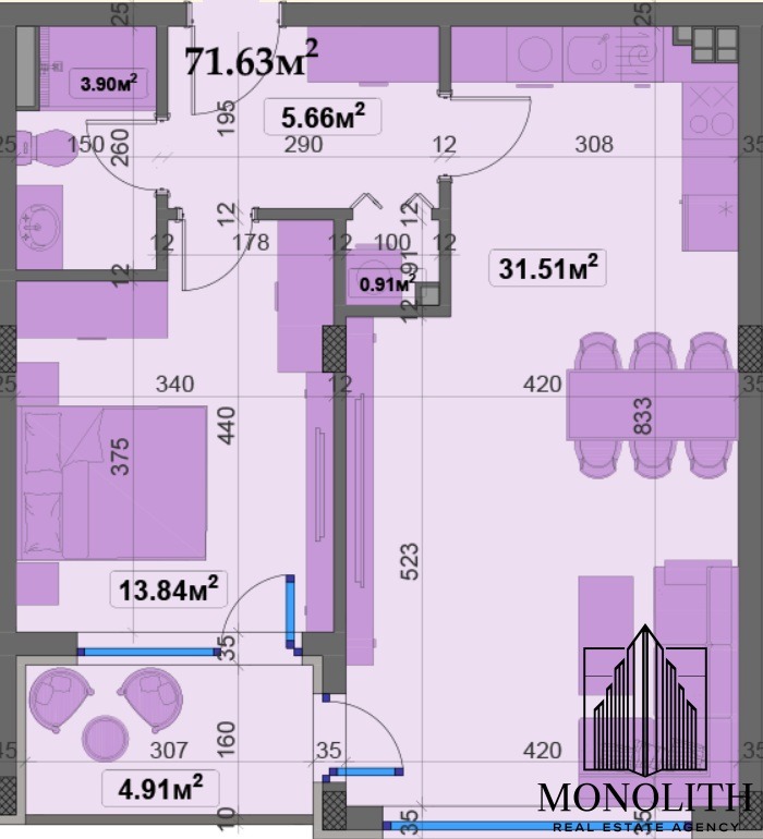 Продава  2-стаен град Варна , к.к. Св.Св. Константин и Елена , 83 кв.м | 11804133 - изображение [2]