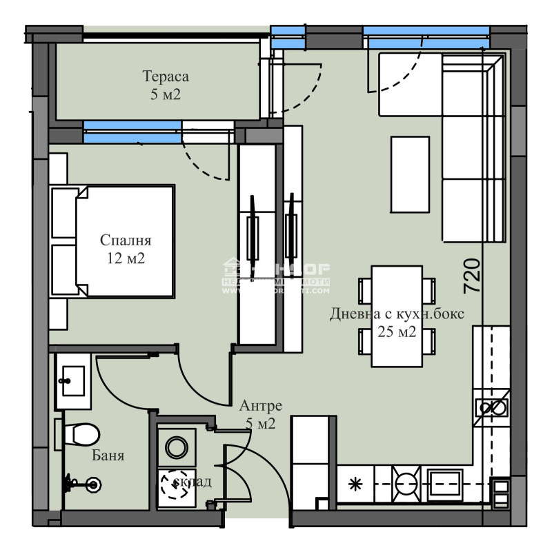 De vânzare  1 dormitor Plovdiv , Mladejci Hâlm , 70 mp | 10276277 - imagine [3]