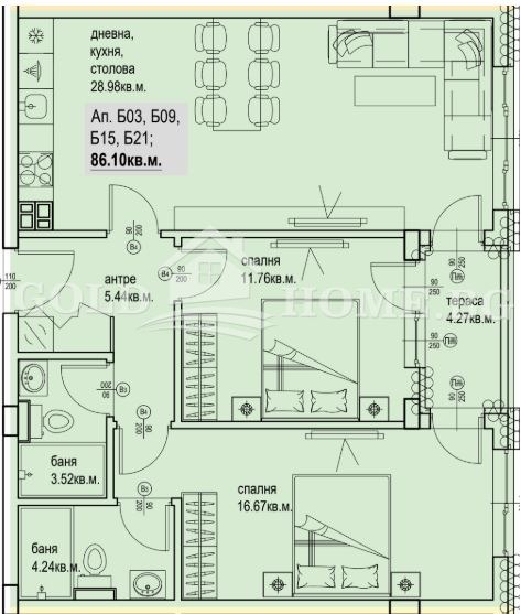 Продава 3-СТАЕН, гр. Пловдив, Кършияка, снимка 3 - Апартаменти - 52537998
