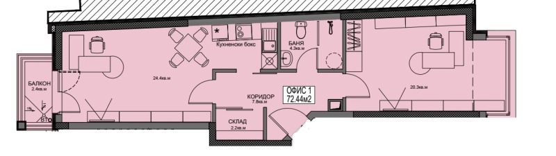 Продаја  Канцеларија Софија , Бакстон , 86 м2 | 12007355 - слика [3]