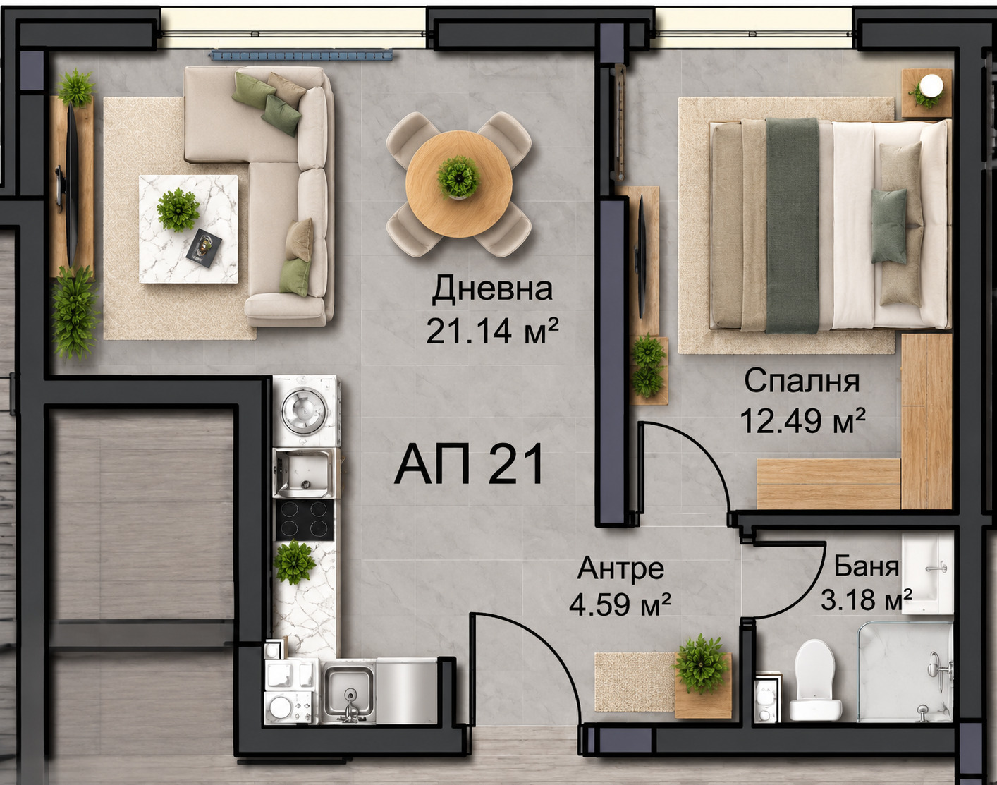 Продава 2-СТАЕН, гр. София, Овча купел, снимка 2 - Апартаменти - 54133139