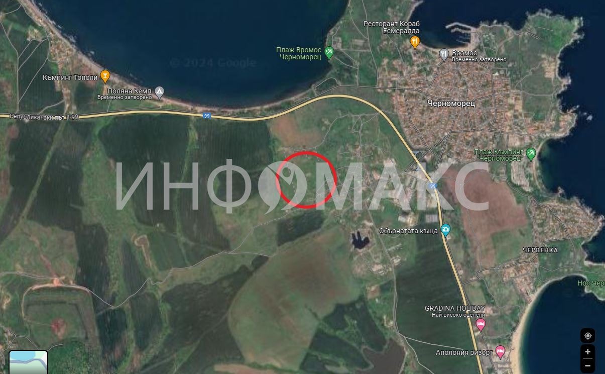 Продава ПАРЦЕЛ, гр. Черноморец, област Бургас, снимка 2 - Парцели - 44371019