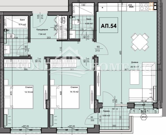 Продава 3-СТАЕН, гр. Пловдив, Гагарин, снимка 3 - Aпартаменти - 47452323