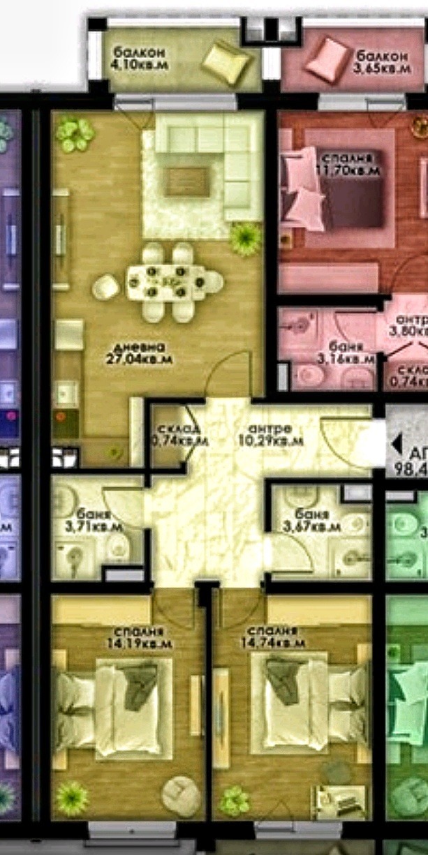 À vendre  2 chambres Plovdiv , Ostromila , 122 m² | 70524512 - image [5]