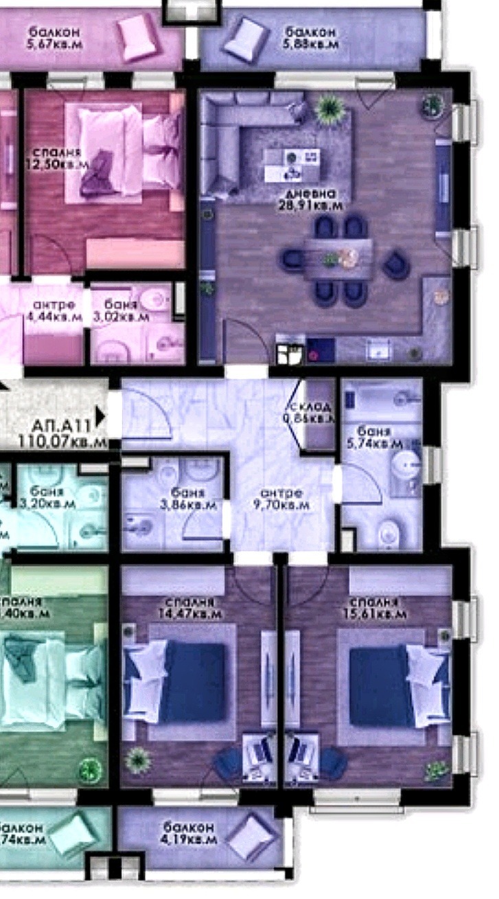 À vendre  2 chambres Plovdiv , Ostromila , 122 m² | 70524512 - image [6]