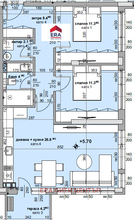 Na prodej  2 ložnice Stara Zagora , Remiza , 94 m2 | 32378893