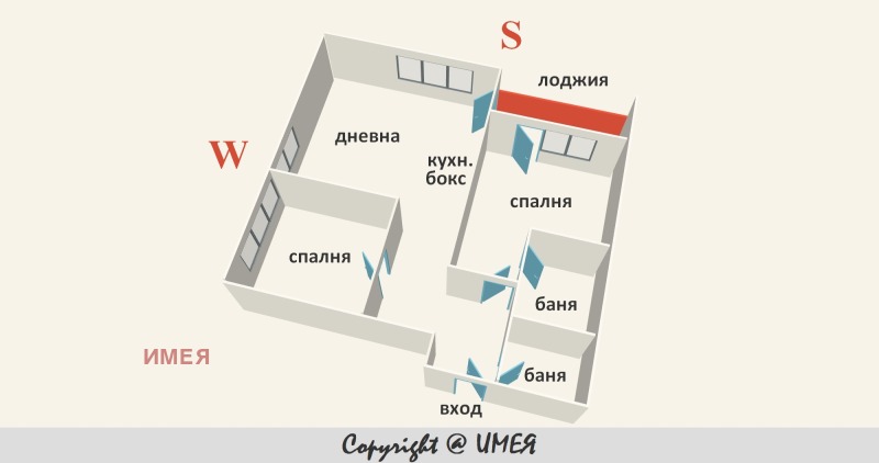 Продава 3-СТАЕН в град София, Център - 107 кв.м / 265 000 € » 518 294.95 лв., ИМЕЯ