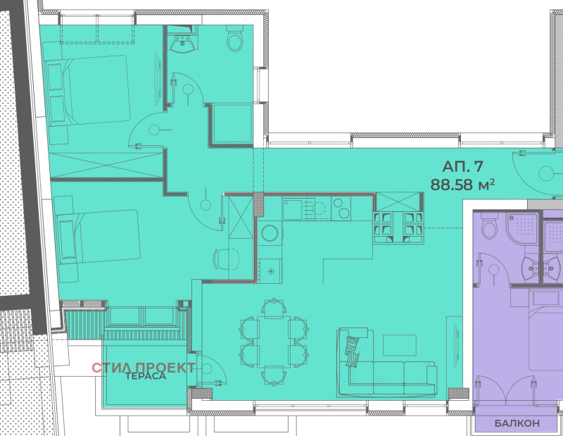 Продава 3-СТАЕН, гр. София, Надежда 1, снимка 2 - Aпартаменти - 46533028