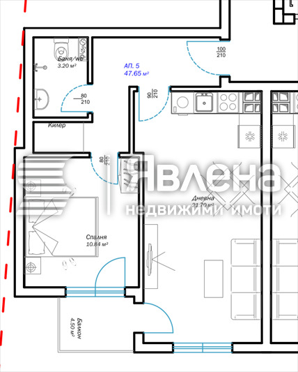 На продаж  1 спальня Варна , м-т Пчелина , 58 кв.м | 58251554 - зображення [3]