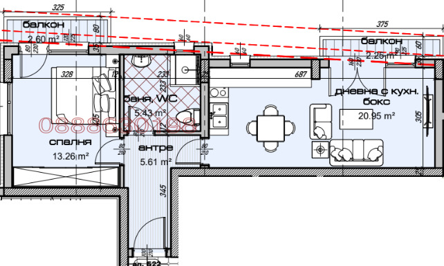 Продава 2-СТАЕН, гр. Варна, Изгрев, снимка 2 - Aпартаменти - 48133258