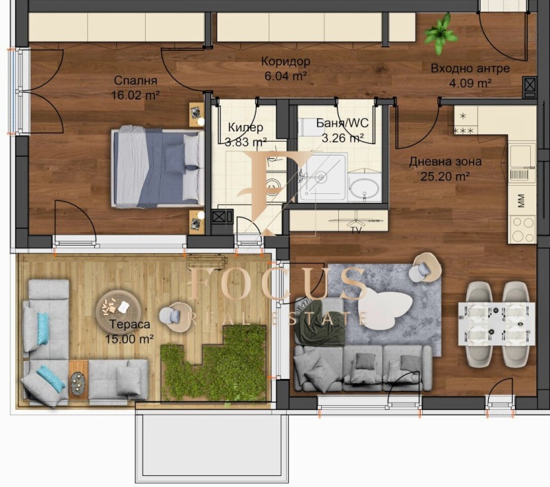 Продава 2-СТАЕН, гр. Пловдив, Остромила, снимка 4 - Апартаменти - 52839539