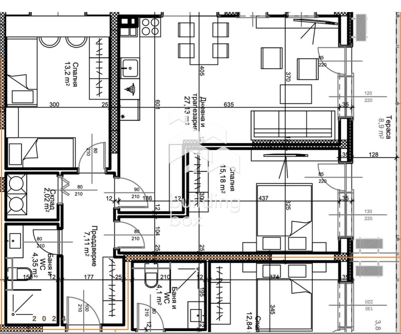 Satılık  2 yatak odası Plovdiv , Ostromila , 111 metrekare | 46494948 - görüntü [5]