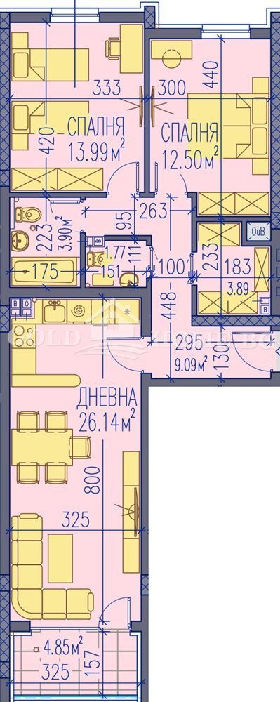 For Sale  2 bedroom Plovdiv , Kamenitsa 2 , 99 sq.m | 19188829 - image [5]