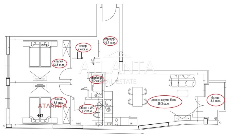 Na prodej  2 ložnice Varna , Cveten kvartal , 99 m2 | 30680227