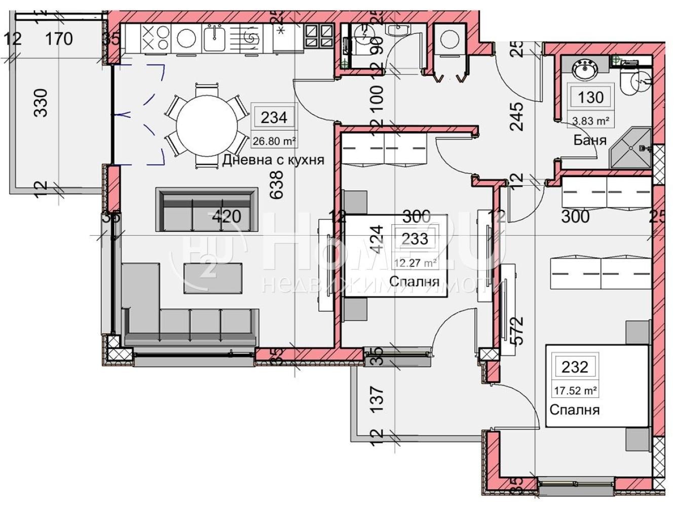 Продава 3-СТАЕН, гр. Варна, Кайсиева градина, снимка 3 - Апартаменти - 54738288