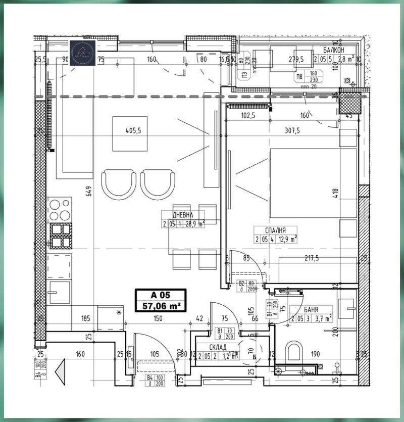 Продава  2-стаен град София , Център , 66 кв.м | 46722345