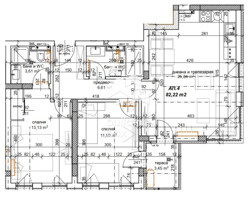 Продава 3-СТАЕН, гр. Пловдив, Пещерско шосе, снимка 11 - Aпартаменти - 47702431