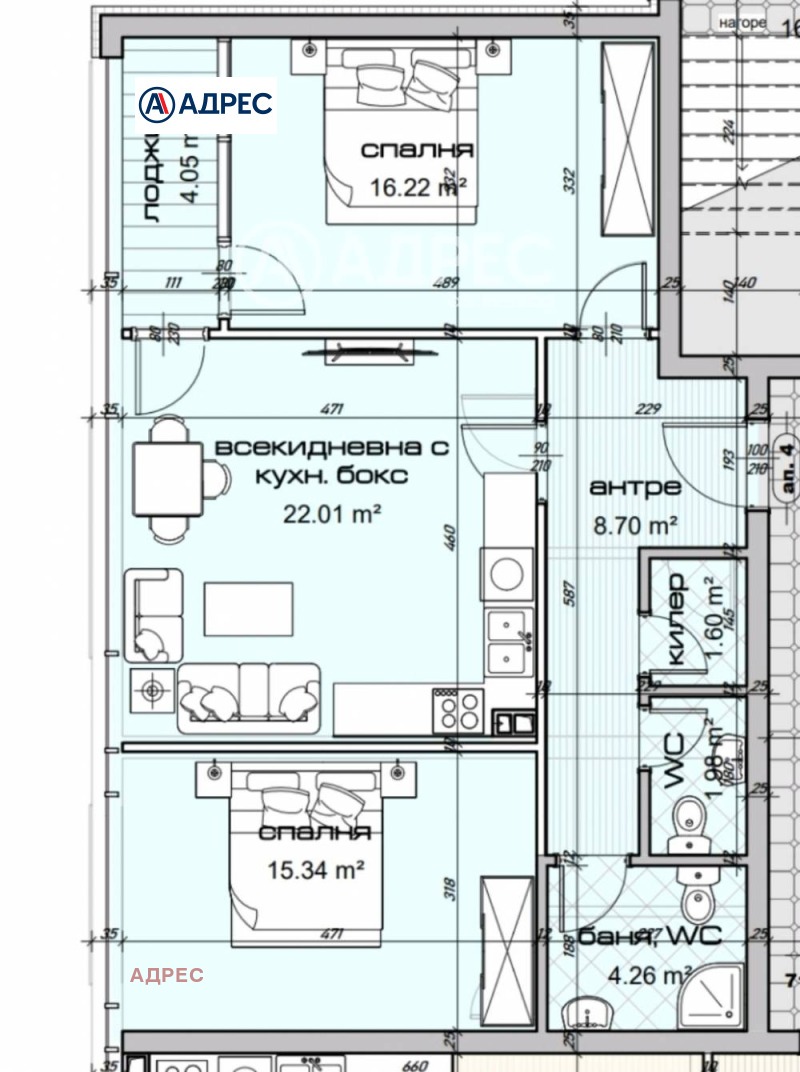 Te koop  2 slaapkamers Varna , Vladislav Varnentsjik 1 , 97 m² | 31384048 - afbeelding [2]