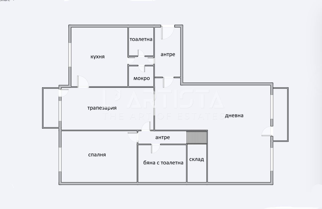 Продава МНОГОСТАЕН, гр. София, Център, снимка 3 - Апартаменти - 55538190