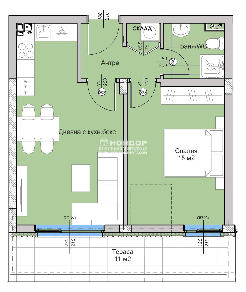 Zu verkaufen  1 Schlafzimmer Plowdiw , Ostromila , 69 qm | 18095085 - Bild [6]