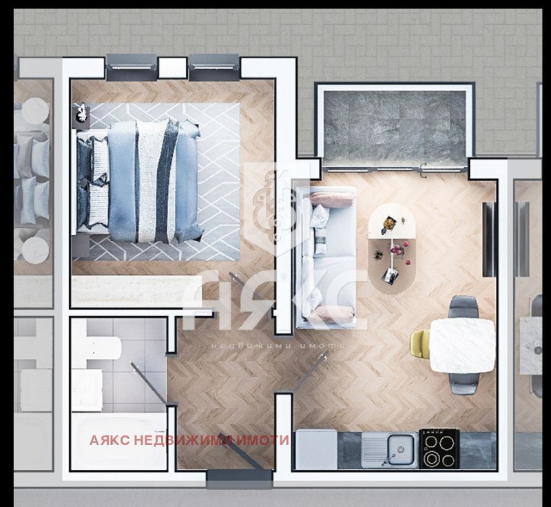 Satılık  1 yatak odası Sofia , Zona B-19 , 58 metrekare | 76527209 - görüntü [2]