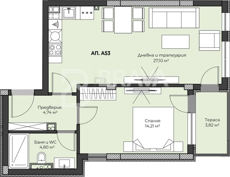 À vendre  1 chambre Plovdiv , Hristo Smirnenski , 79 m² | 43016609 - image [2]