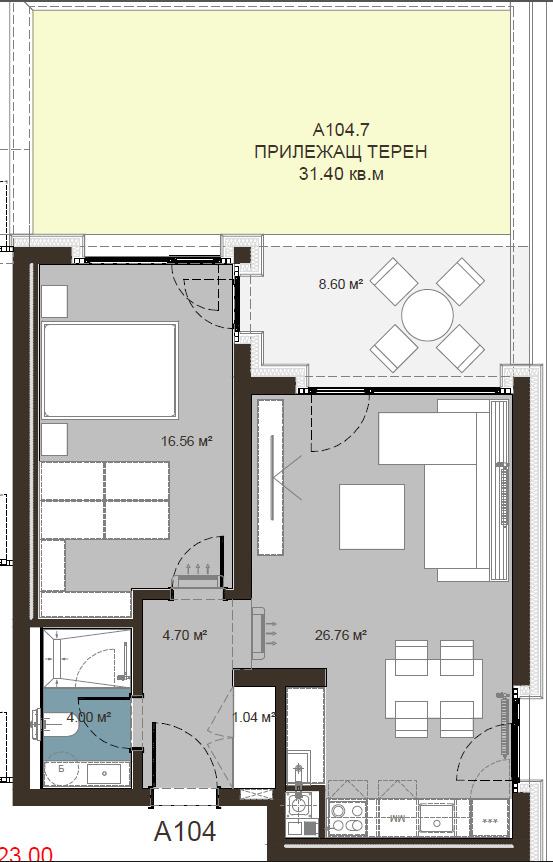 Na prodej  1 ložnice Sofia , Malinova dolina , 90 m2 | 72813355 - obraz [12]