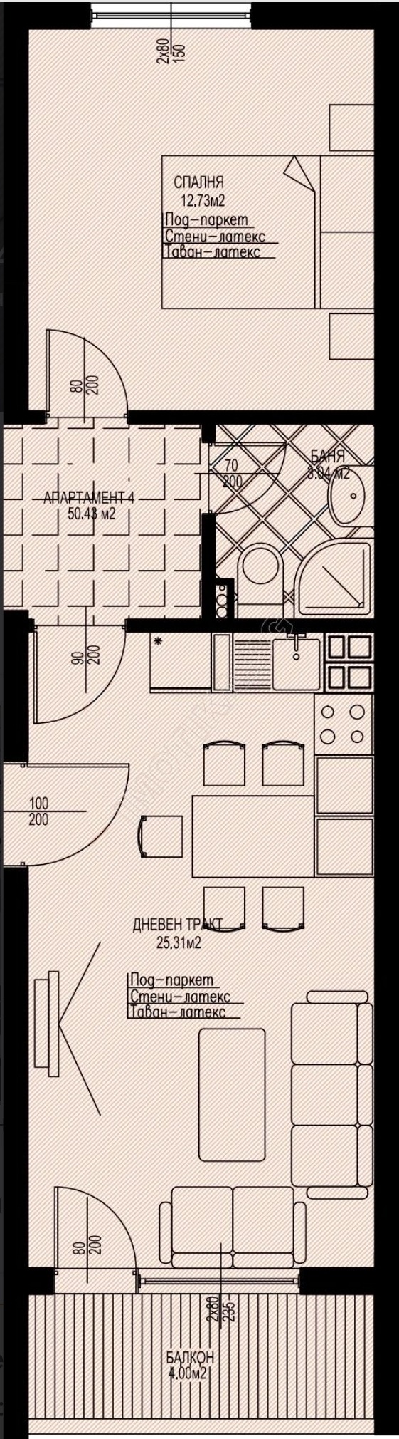 Продава  1-стаен град Варна , Левски 1 , 44 кв.м | 67846561 - изображение [2]