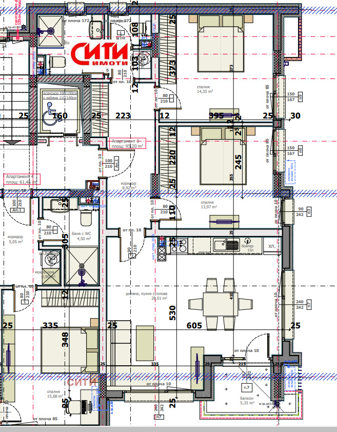 Продава  3-стаен град Стара Загора , Център , 109 кв.м | 85877144