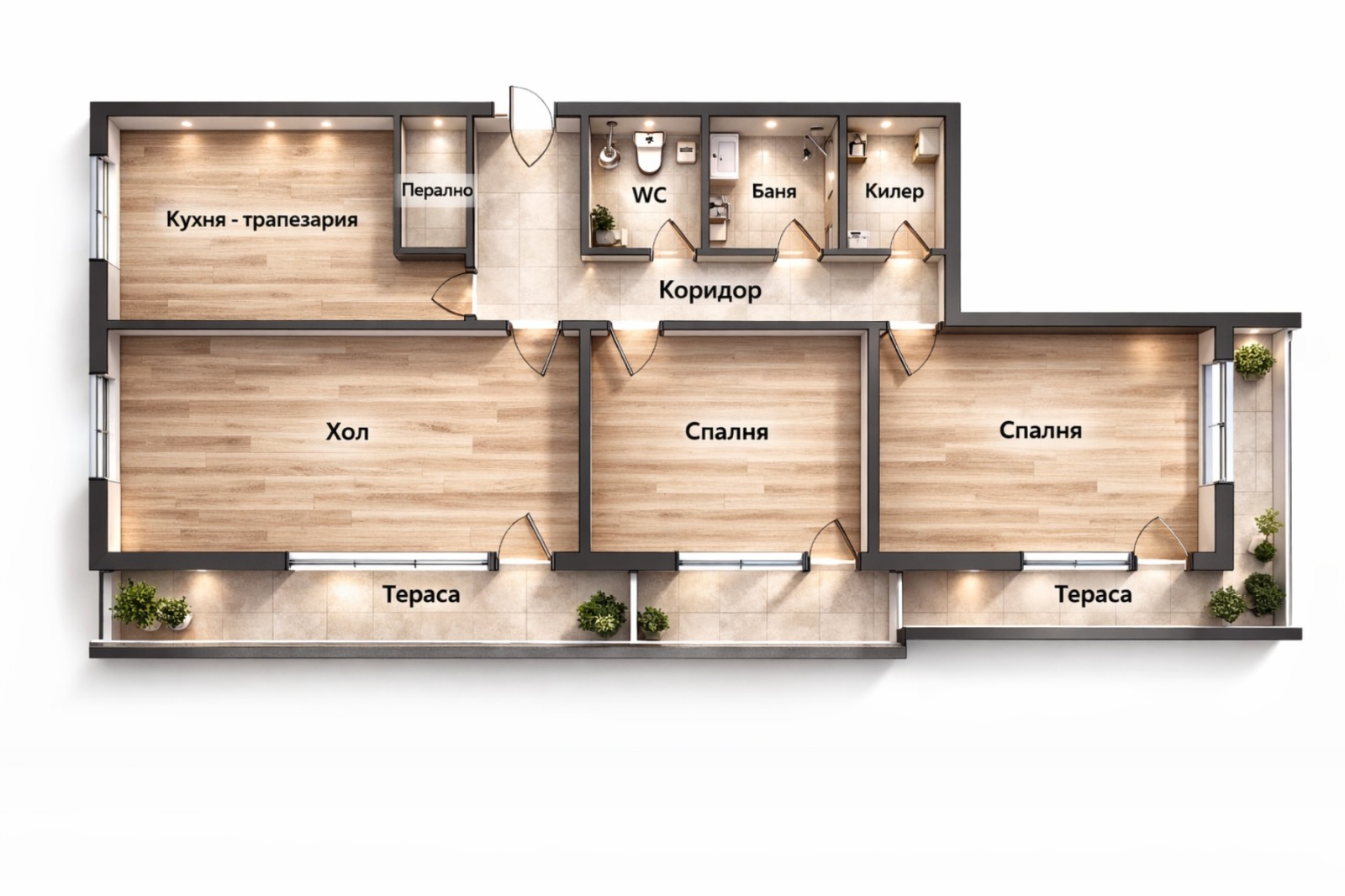Продава 4-СТАЕН, гр. Варна, ВИНС-Червен площад, снимка 2 - Апартаменти - 53719283