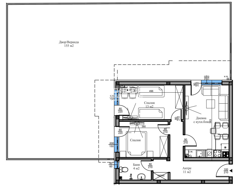 Na prodej  2 ložnice Plovdiv , Belomorski , 236 m2 | 59179796 - obraz [4]