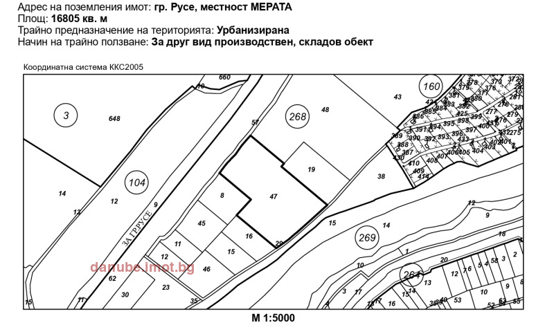 For Sale  Plot Ruse , Promishlena zona - Zapad , 18605 sq.m | 74965385