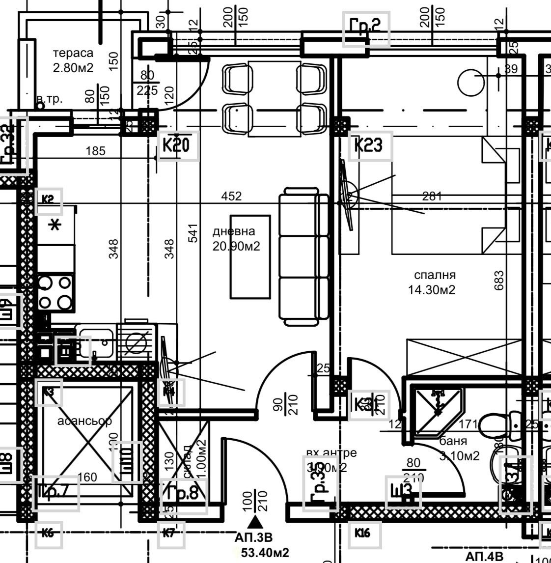 Продава 2-СТАЕН, гр. Пловдив, Остромила, снимка 6 - Апартаменти - 53867478