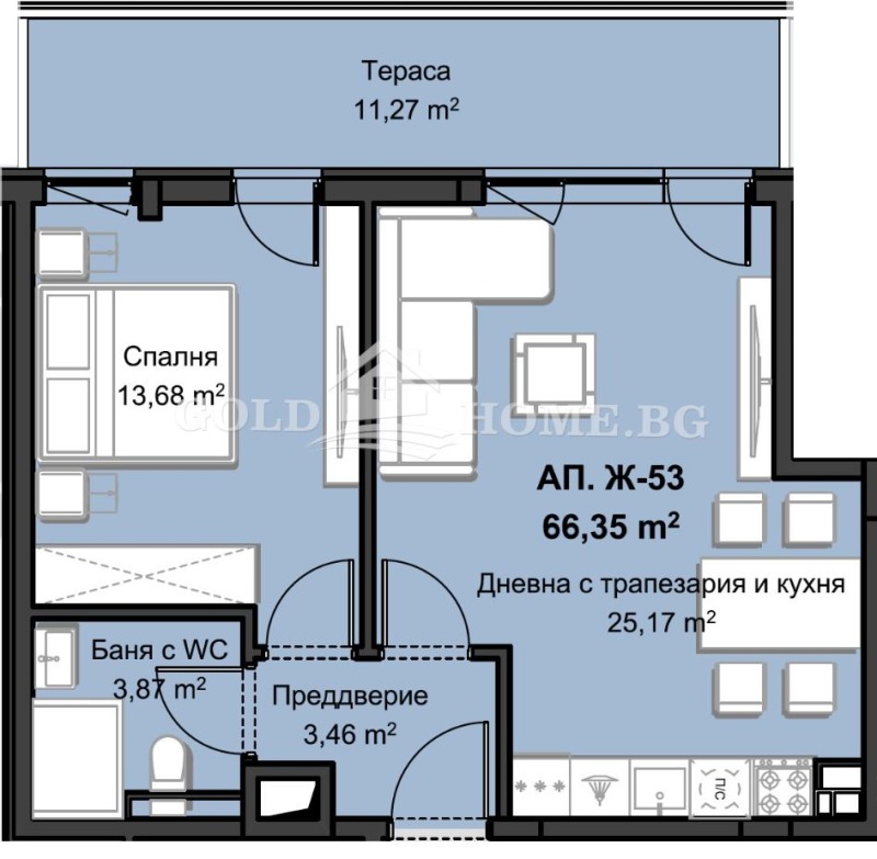 À venda  1 quarto Plovdiv , Hristo Smirnenski , 69 m² | 23222200 - imagem [14]